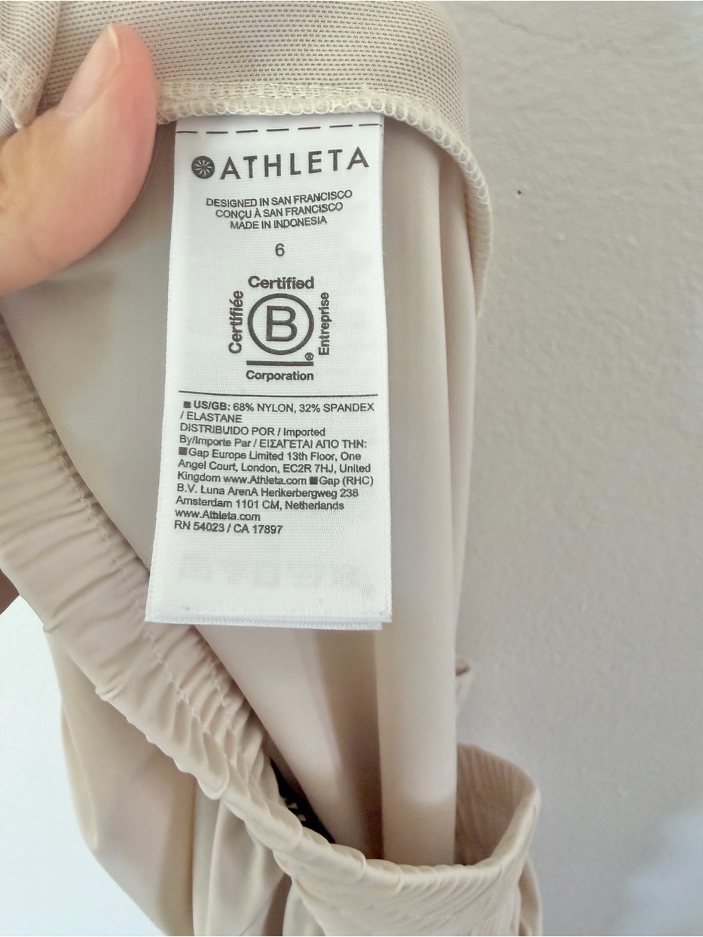 Athleta Pinnacle High Rise Wide Leg Pleated Trouser Pant In Bone Size 6 - Picture 11 of 13